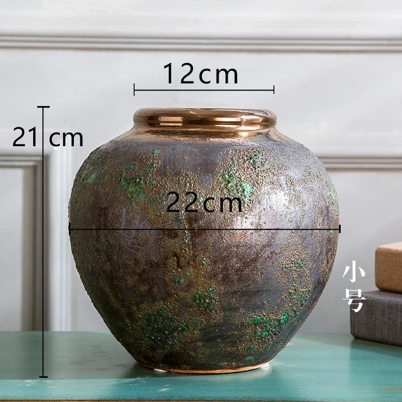 vase en céramique vintage style européen et chinois moderne - vue 13 sur 15