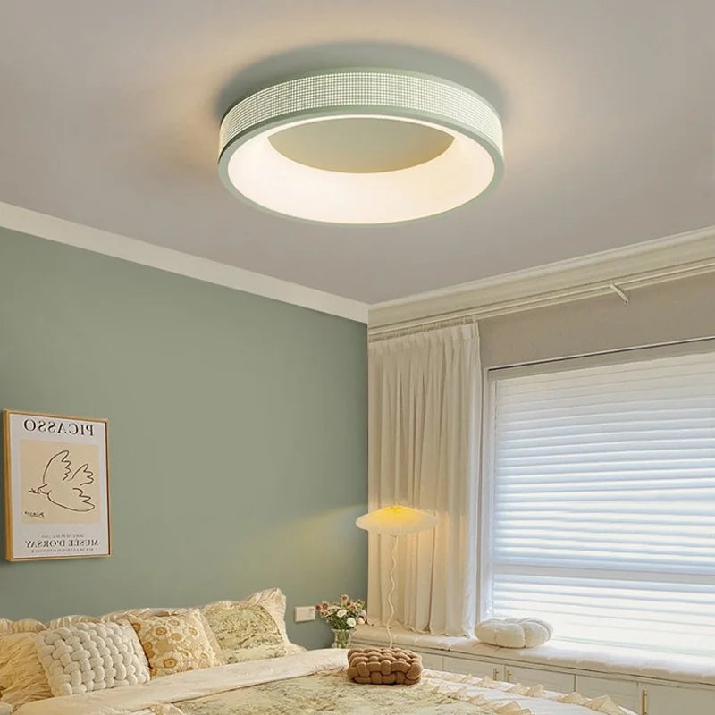 qiyimei led plafonnier style cercle carré pour décoration maison - vue 7 sur 22