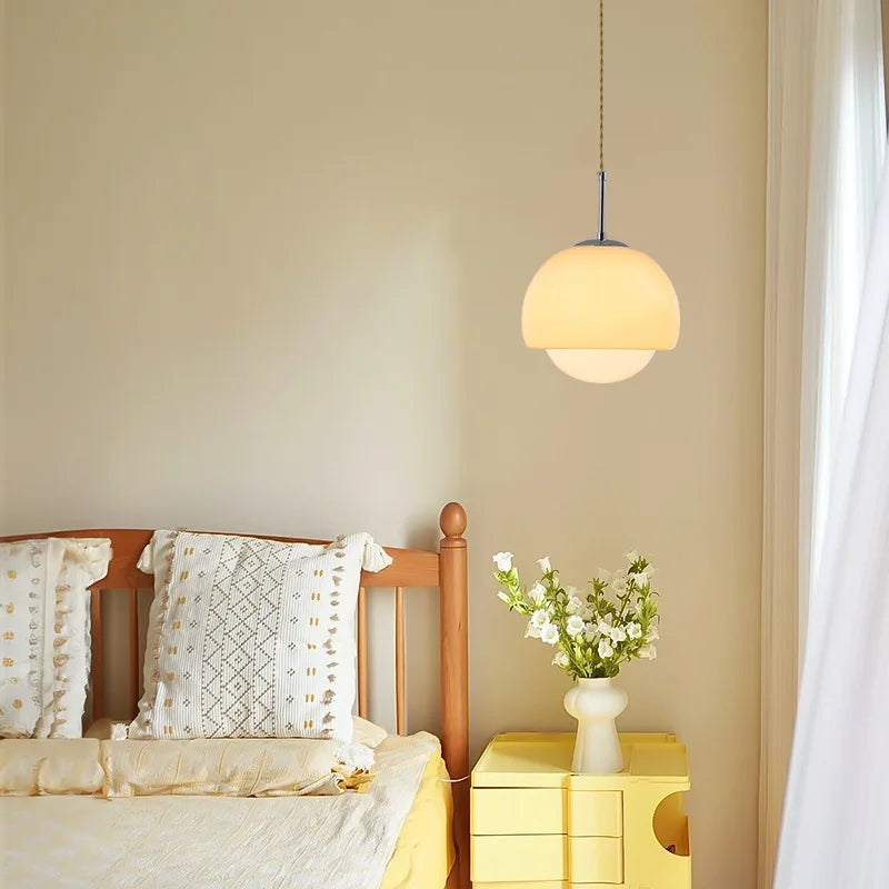 lampe suspendue nordique en verre pour intérieur décoratif