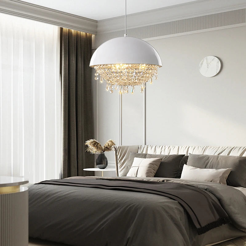 lustre suspendu en cristal de design créatif charmant