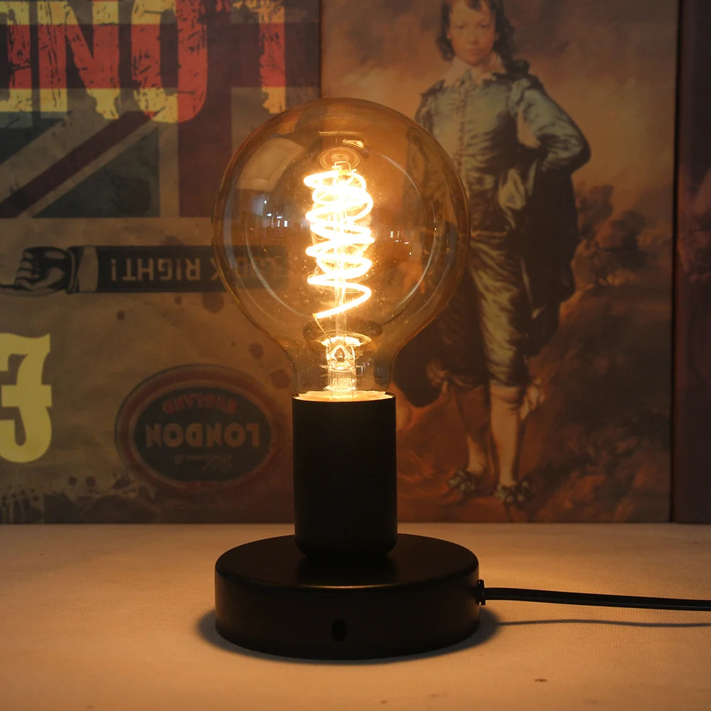 lampe de table industrielle cordon 1.8m interrupteur - vue 10 sur 9