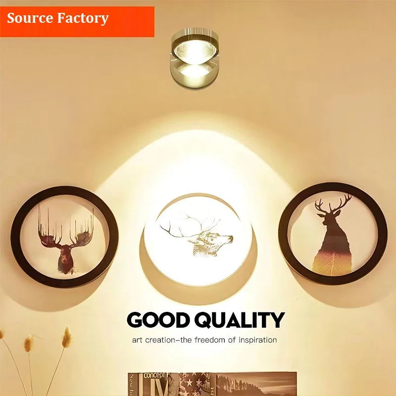 applique murale moderne à lumière led créative et simple - vue 5 sur 8