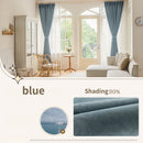 Rideau occultant uni style moderne pour salon chambre