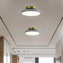 Plafonnier moderne led doré et métal