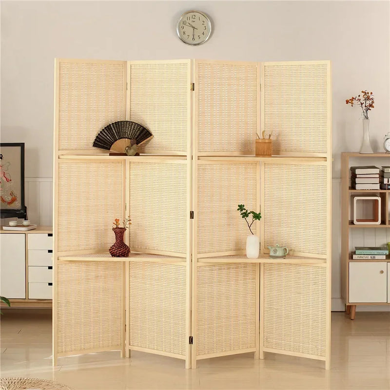 paravent mobile en bois massif moderne et élégant
