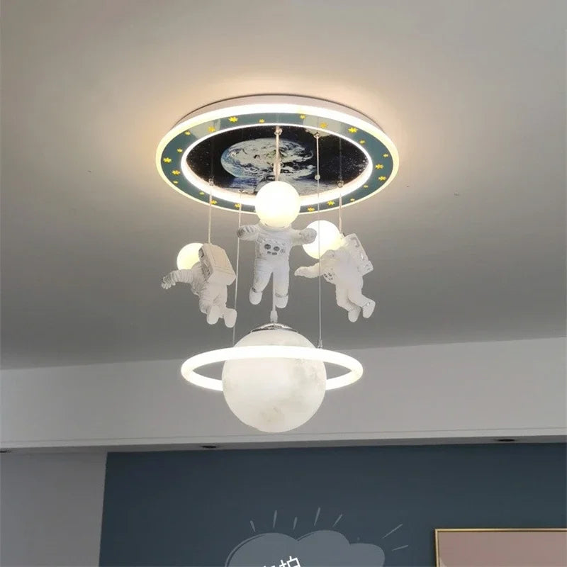 plafonnier led nordique astronaute idéal pour décoration intérieure