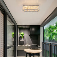 Plafonnier lampes cristal ovale Design mural