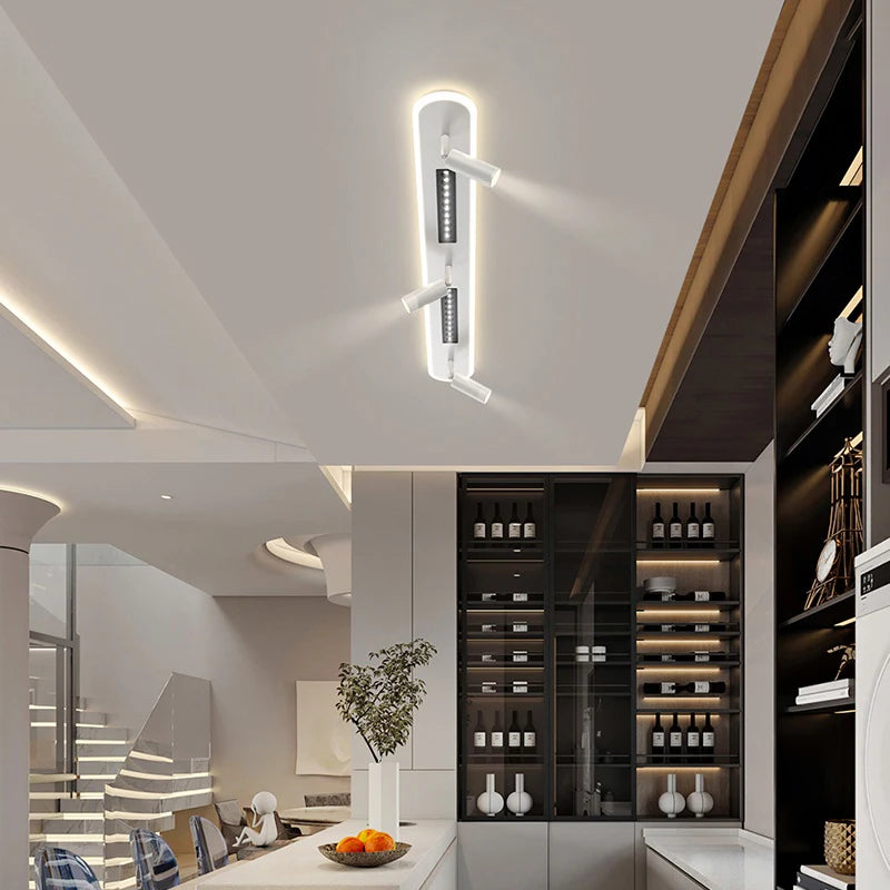 Plafonnier led monté en surface pour salon, chambre