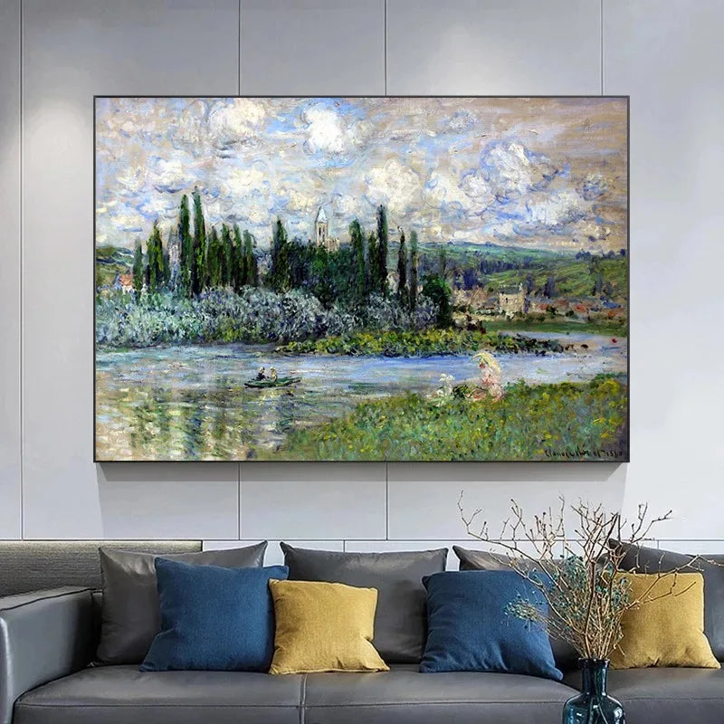 peintures impressionnistes célèbres de claude monet pour décoration murale