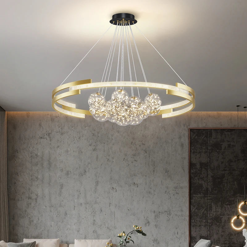 lustre moderne nordique luxe pour bar et restaurant étoilé