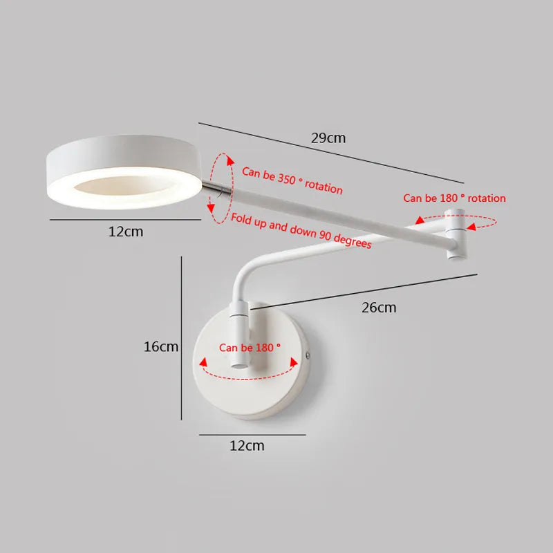 Applique murale à bascule télescopique Led - vue 5 sur 9