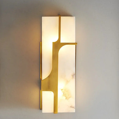 Applique rectangulaire en marbre artificiel LED