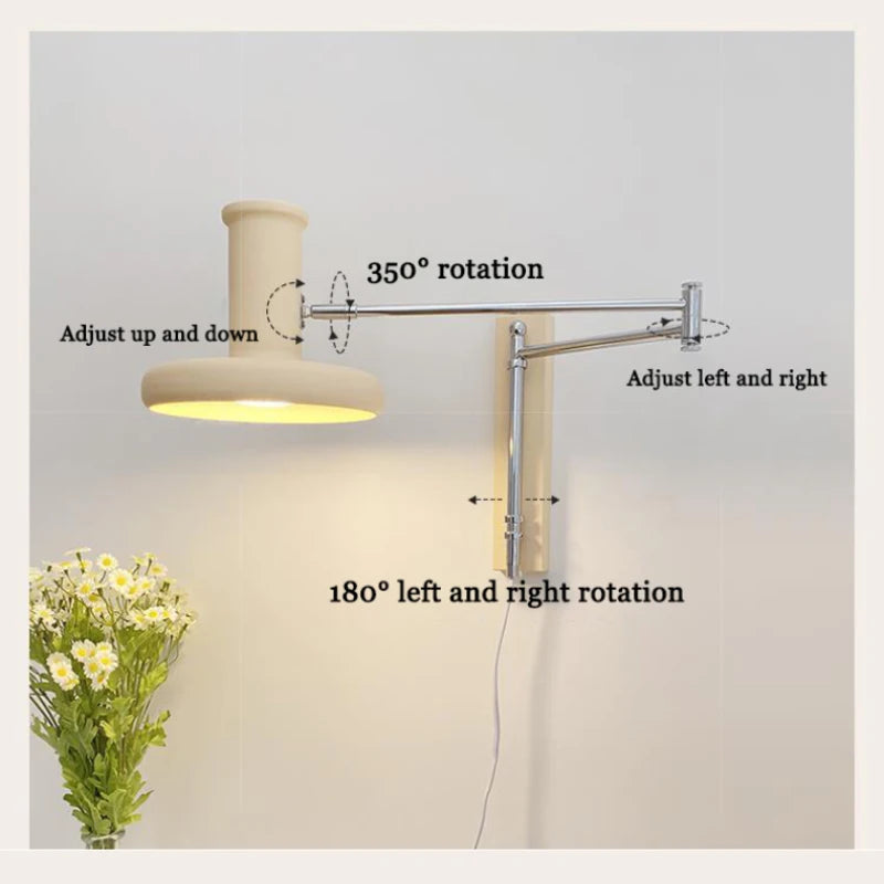 applique murale led créative à bras long pour intérieur - vue 7 sur 7
