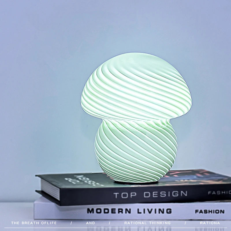 Champignon lampes de Table LED lampe de bureau veilleuse à intensité variable pour chambre Restaurant café atmosphère moderne décoration cadeaux - vue 7 sur 8
