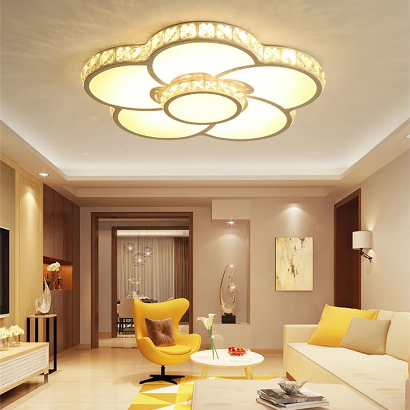 Plafonnier led moderne pour éclairage d'intérieur et décoration romantique