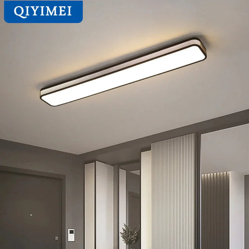 lustre led moderne éclairage intérieur longue bande décor maison