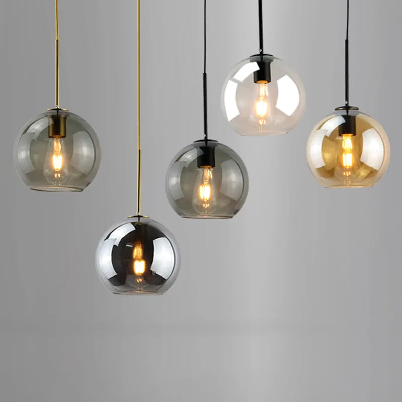 Suspension en verre rétro