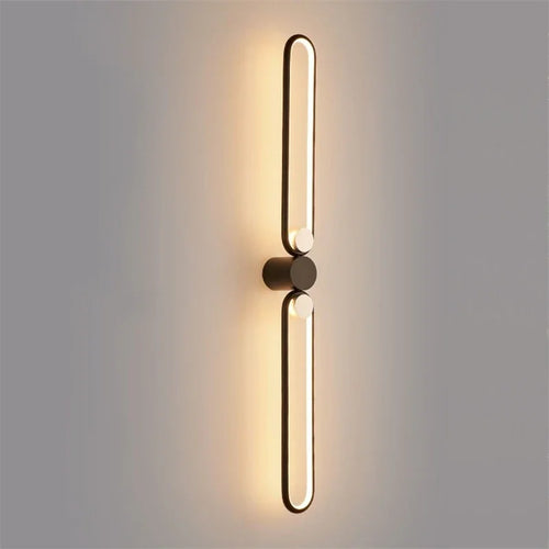 applique murale design moderne minimaliste avec miroir led rotatif