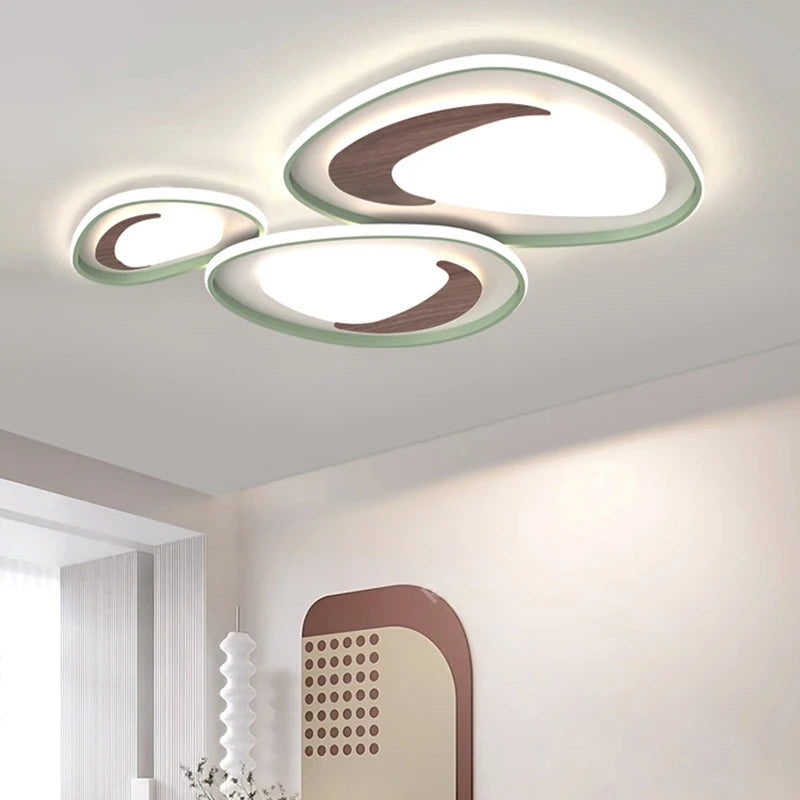lustre nordique en bois pour éclairage intérieur décoratif - vue 7 sur 14