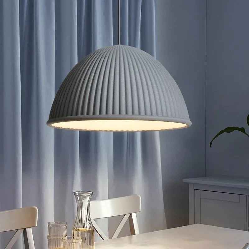 Suspension LED design moderne en résine de citrouille pour intérieur - vue 5 sur 12