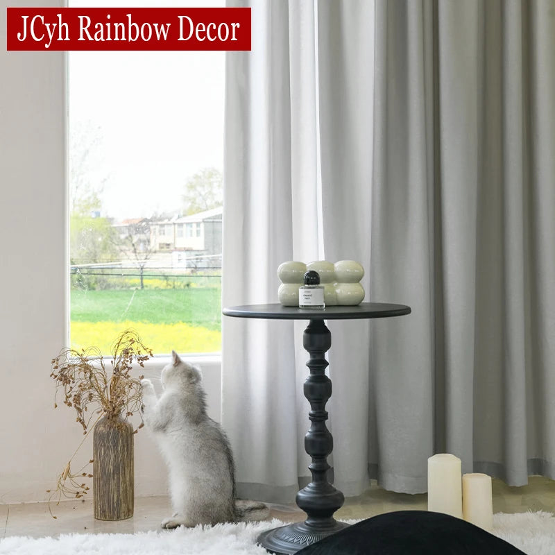 Voilage tulle moderne décoratif pour salon chambre fenêtre - vue 4 sur 7