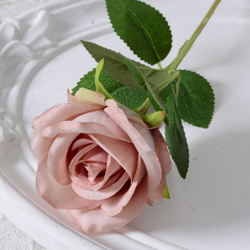 rose artificielle en soie pour décoration de mariage et événements - vue 21 sur 28