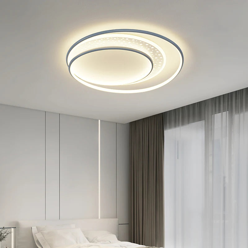 plafonnier led créatif en forme de lampes étoiles rondes - vue 5 sur 10