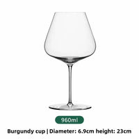 Verre a vin bourgogne cristal leger degustation elegante