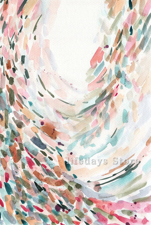 affiches abstraites géométriques aquarelles pour décoration moderne