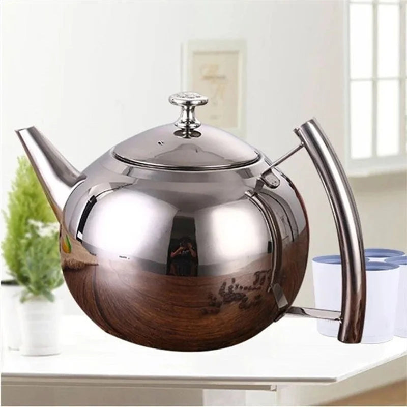 Théiere inox avec filtre infuseur 1 a 2l - vue 6 sur 7