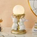 lampe de bureau nordique kawaii en forme de lapin en résine