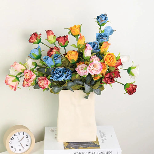 fleurs de rose artificielles pour mariage anniversaire et décoration festive