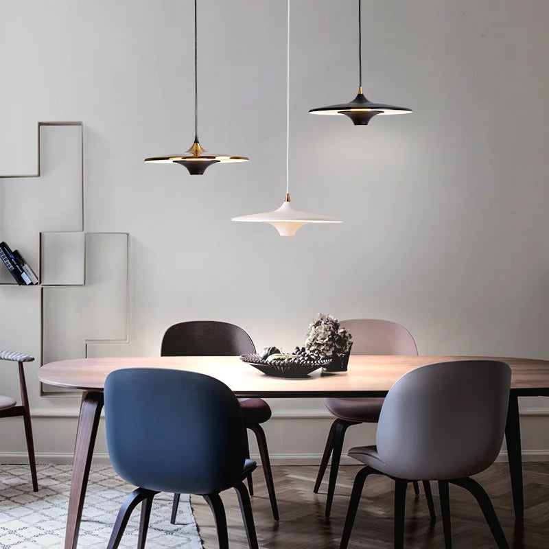 suspension led moderne minimaliste ufo nordique