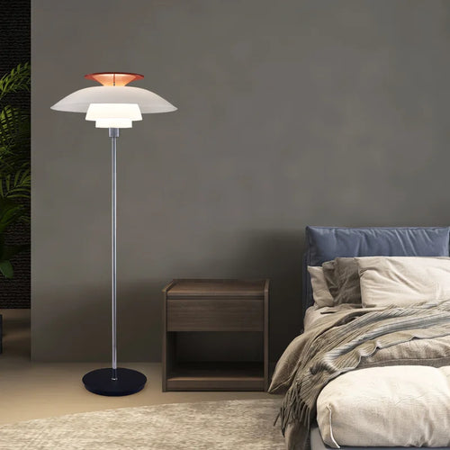 Lampadaire LED Nordic Classique Acrylique Métal