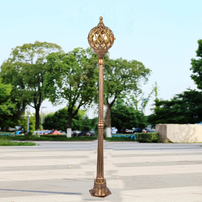 lampadaire de jardin à tête unique en led décoratif - vue 6 sur 8