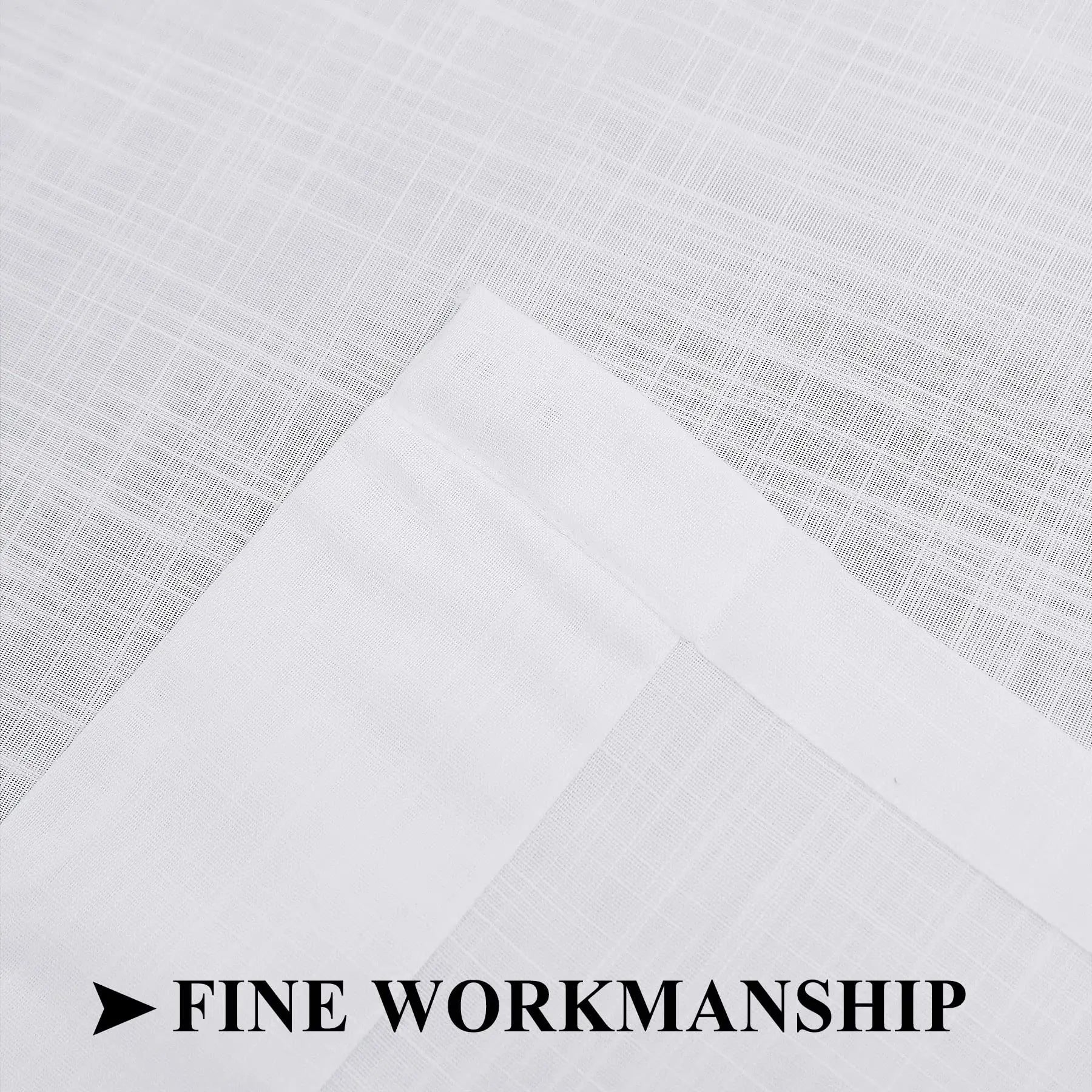 Voilage imitation lin moderne translucide pour salon chambre - vue 4 sur 6
