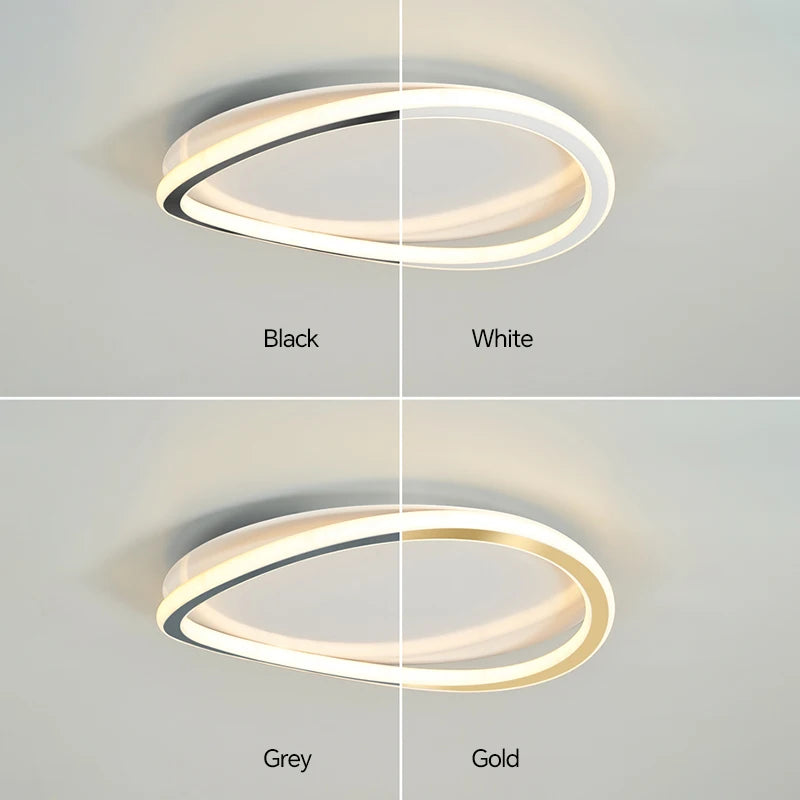 plafonnier led moderne nordique pour décoration intérieure maison - vue 6 sur 12