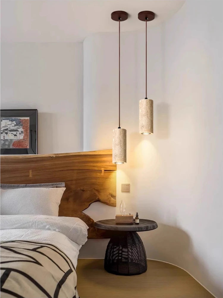 suspension en pierre pour petit plafond - vue 6 sur 7