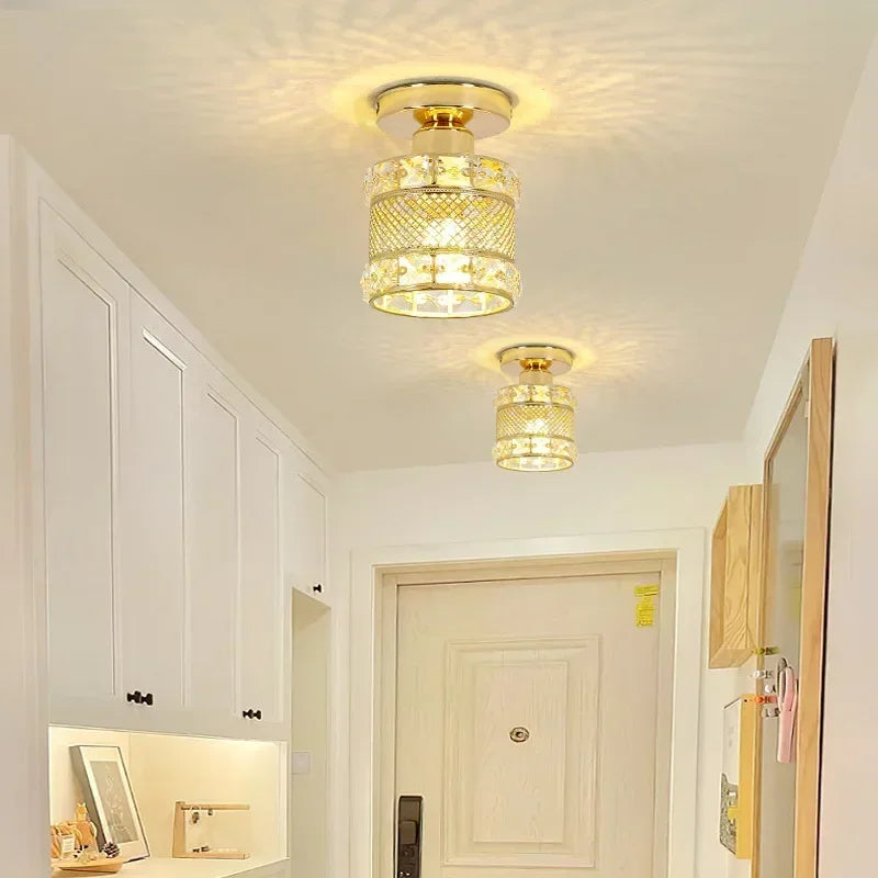 plafonnier en cristal moderne pour décoration intérieure élégante