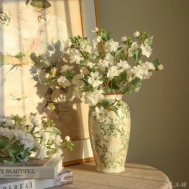 bouquet de camélias en soie pour décoration florale artificielle