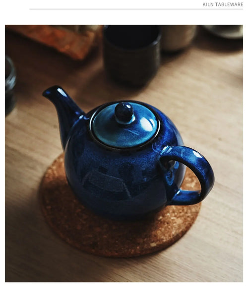 Theiere japonaise en porcelaine sous émail haute temperature
