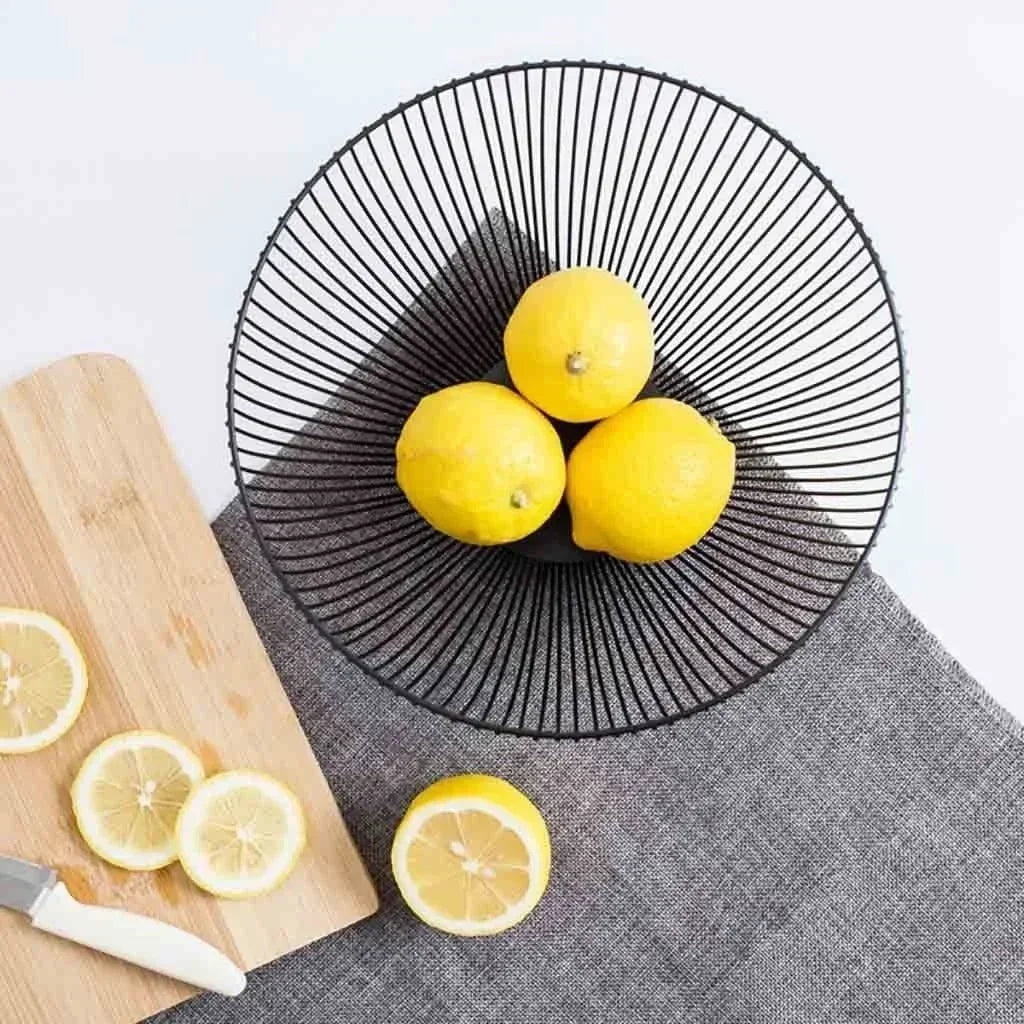 grand panier de rangement en métal pour la maison et la décoration - vue 7 sur 8