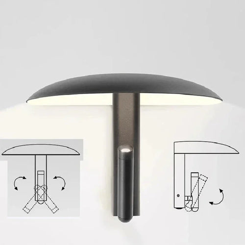 applique murale moderne rotative en métal design nordique lumière led