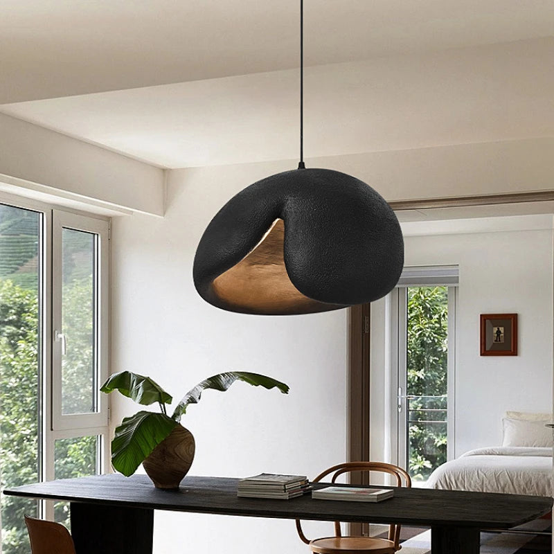 lustre wabi sabi nordique minimaliste led suspendu