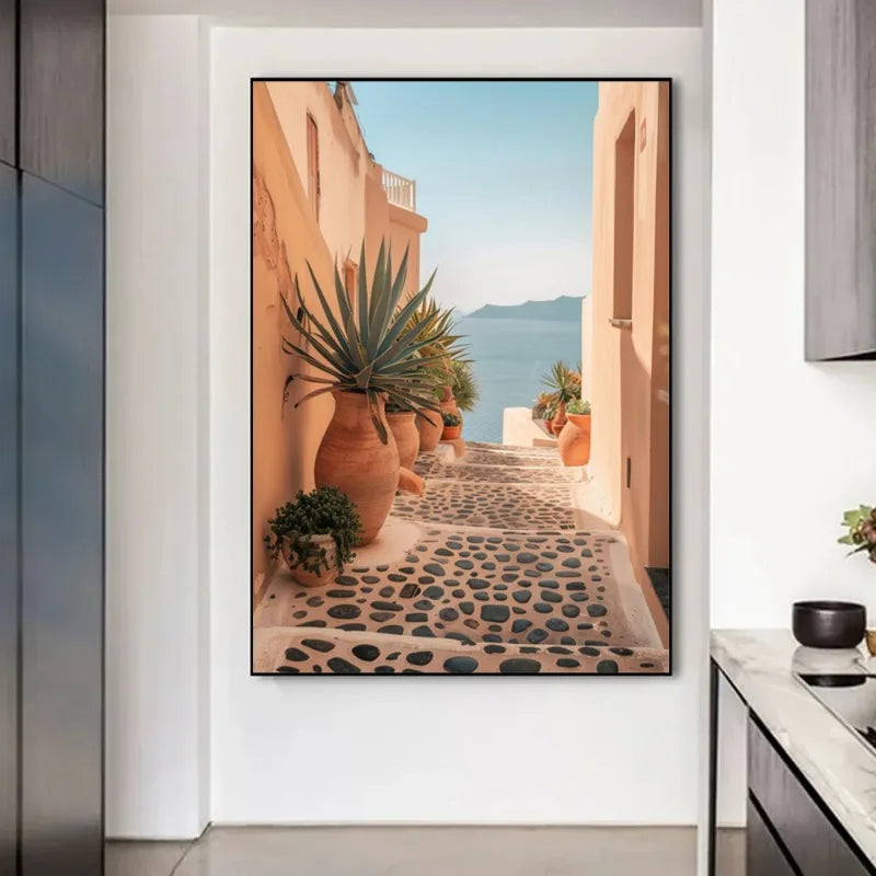 affiches modernes de paysage de voyage en grèce