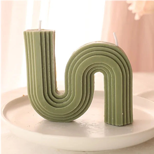 bougies parfumées géométriques en forme de u pour décoration intérieure - vue 22 sur 22