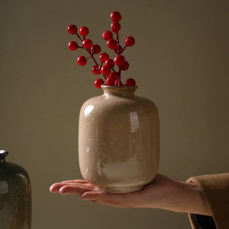 vase en céramique décoratif pour fleurs et plantes - vue 7 sur 8