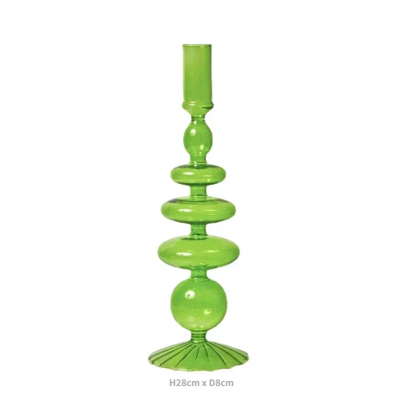 bougeoirs décoratifs en verre pour mariage et décoration intérieure - vue 20 sur 32