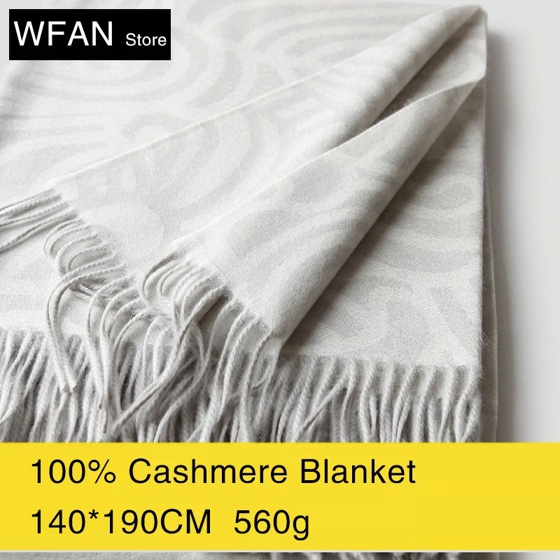 plaid cachemire jacquard rayé double face chaud voyage