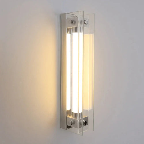 applique murale moderne en aluminium et verre design artistique